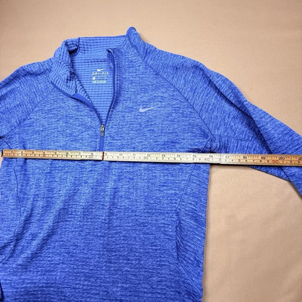 Nike Sweater Womens Small Blue Dri-Fit Running Quarter Zip
